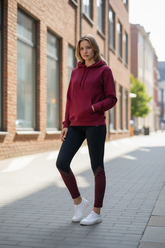 Hoodie maroon